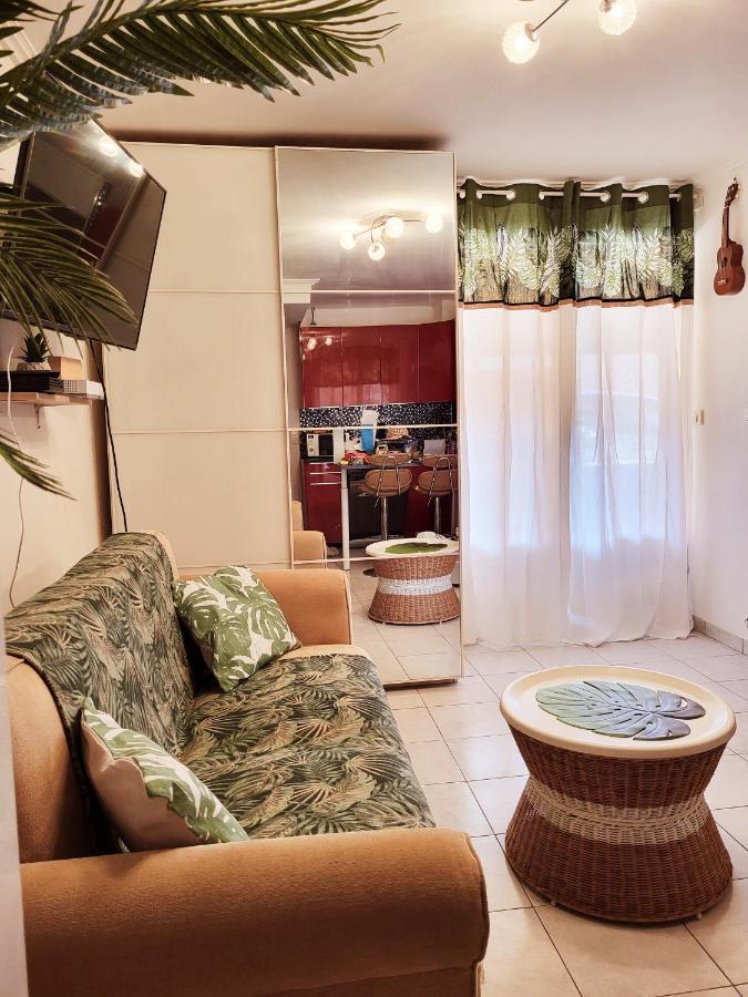 Le Studio Tahiti 4 Pers 600M De La Plage La Faviere ボルム・レ・ミモザ エクステリア 写真